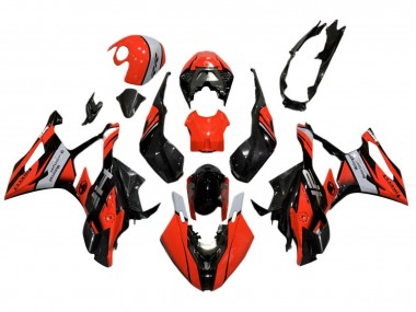 Noir Rouge Gris Carénage Moto BMW S1000RR 2019-2022 Pas Chère