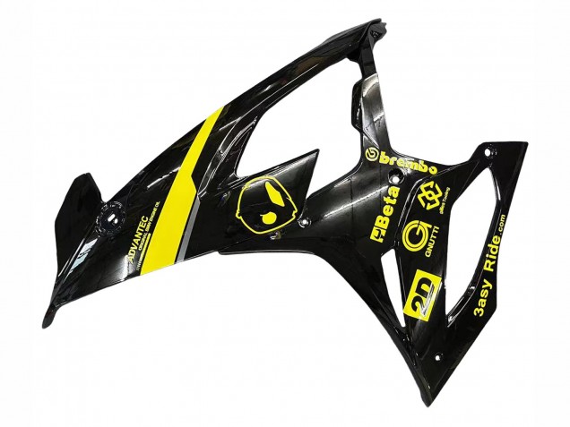Noir Brillant Jaune Carénage Moto BMW S1000RR 2019-2022