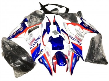Bleu Rouge Blanc Smiths Carénage Moto BMW S1000RR 2019-2022 Pas Chère