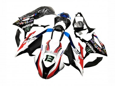 Noir Blanc Rouge 13 Carénage Moto BMW S1000RR 2019-2022 Pas Chère