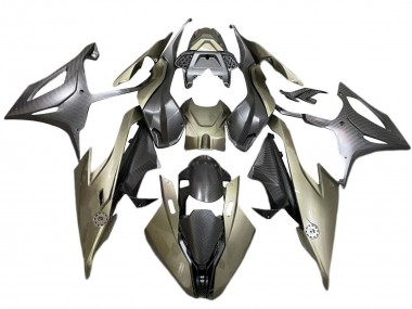 Vert Argile Fibre de Carbone Carénage Moto BMW S1000RR 2019-2022 Pas Chère