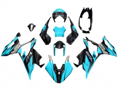 Bleu Noir Carénage Moto BMW S1000RR 2019-2022 Pas Chère