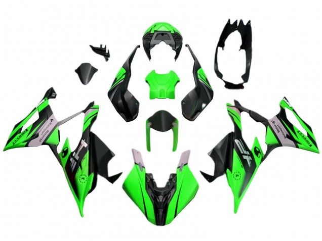 Vert Noir Carénage Moto BMW S1000RR 2019-2022