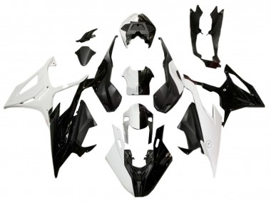 Blanc Noir Carénages Moto BMW S1000RR 2019-2022 Pas Chère