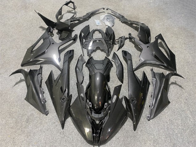 Noir Fibre de Carbone Carénage Moto BMW S1000RR 2019-2022