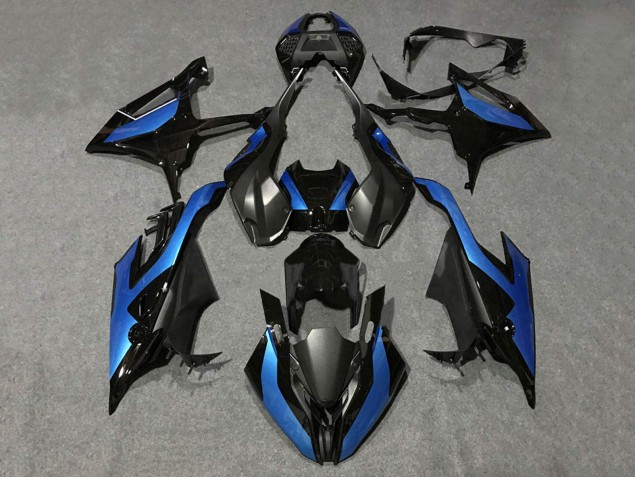 Noir Bleu Carénage Moto BMW S1000RR 2019-2022