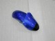 Bleu Noir Brillant Elf Bridgestone Carénage Moto Kawasaki ZX6R 2000-2002