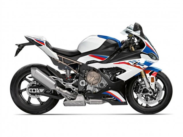 Bleu Blanc Rouge Carénage Moto BMW S1000RR 2019-2022