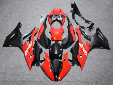 Rouge Noir Carénages Moto BMW S1000RR 2019-2022 Pas Chère