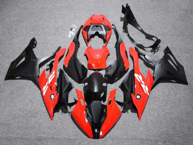 Rouge Noir Carénages Moto BMW S1000RR 2019-2022