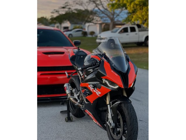 Rouge Noir Carénage Moto BMW S1000RR 2019-2022