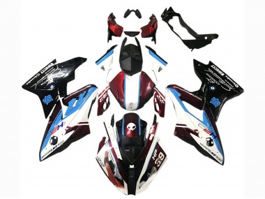Blanc Bleu Rouge Noir Brillant Carénage ABS BMW S1000RR 2017-2018 Pas Chère
