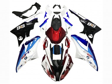Blanc Bleu Rouge Noir Carénages Moto BMW S1000RR 2017-2018 Pas Chère