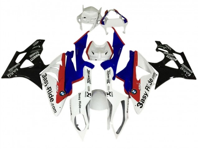 Blanc Bleu Rouge Noir Brillant Kit Carénage Moto BMW S1000RR 2017-2018