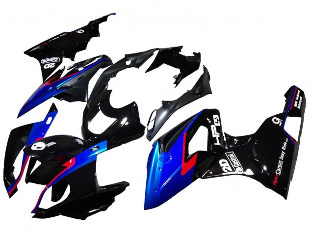 Rouge Bleu Noir Noir Brillant Carénage Moto BMW S1000RR 2015-2016