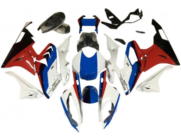 Blanc Rouge Bleu Noir Carénages Moto BMW S1000RR 2015-2016