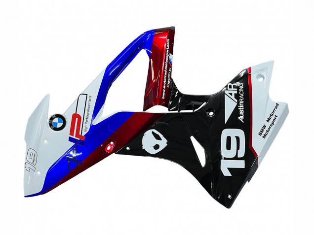 Blanc Rouge Bleu Noir Kits Carénages Moto ABS BMW S1000RR 2015-2016