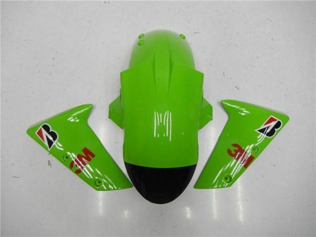 Vert Noir Brillant Elf Carénage Moto Kawasaki ZX6R 2005-2006