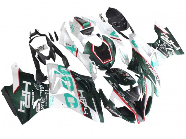 Blanc Vert Noir Carénage Moto BMW S1000RR 2015-2016
