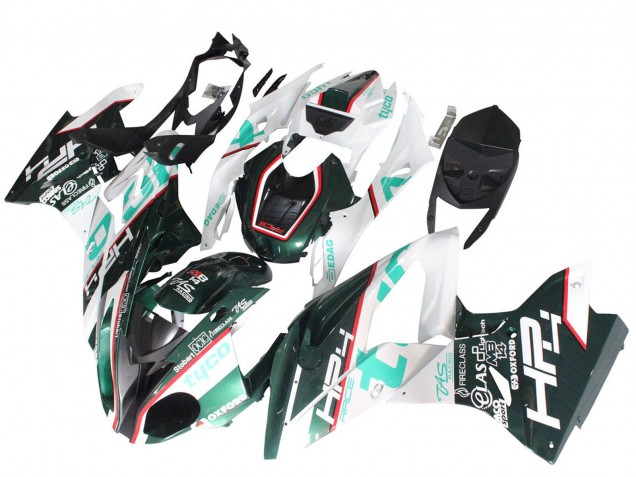 Blanc Vert Noir Carénage Moto BMW S1000RR 2015-2016