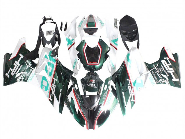 Blanc Vert Noir Carénage Moto BMW S1000RR 2015-2016