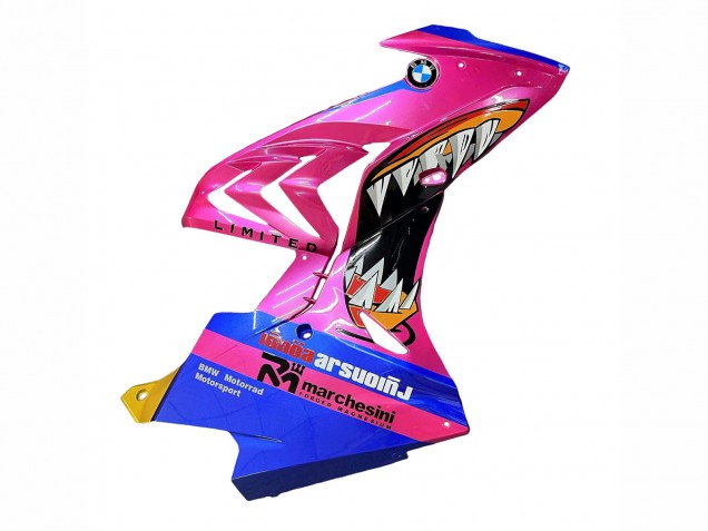 Rose Bleu Requin Carénage Moto BMW S1000RR 2015-2016