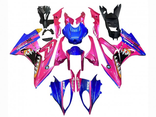 Rose Bleu Requin Carénage Moto BMW S1000RR 2015-2016