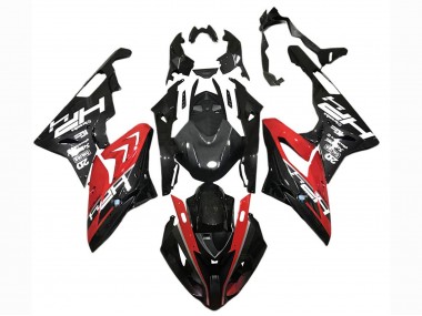 Rouge Noir Fibre de Carbone Carénage Moto BMW S1000RR 2015-2016 Pas Chère