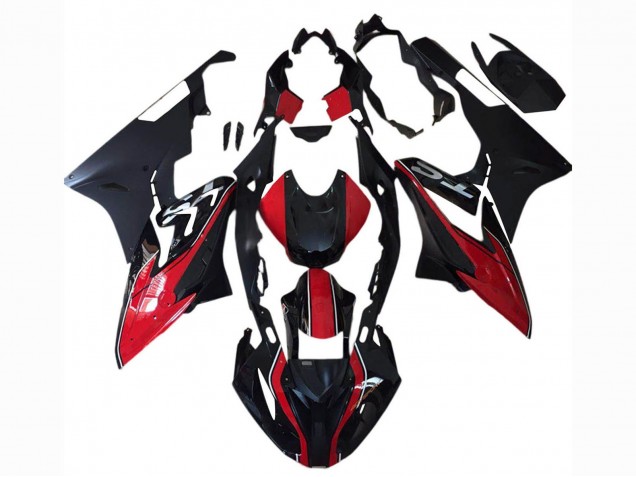 Rouge Blanc Noir Mat Carénage Moto BMW S1000RR 2015-2016