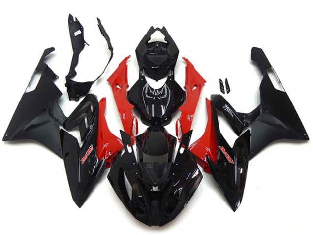 Rouge Noir Brillant Noir Mat Carénages Moto BMW S1000RR 2015-2016