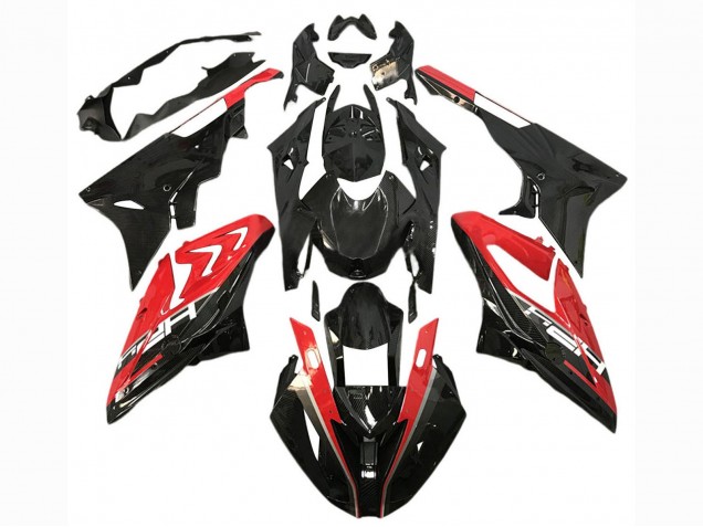 Rouge Noir Brillant Carénage Moto BMW S1000RR 2015-2016