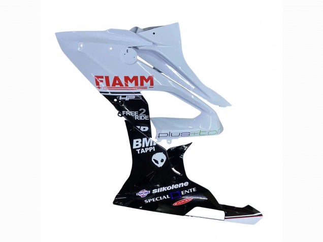 Blanc Noir Brillant Fiamm Carénage Moto BMW S1000RR 2015-2016