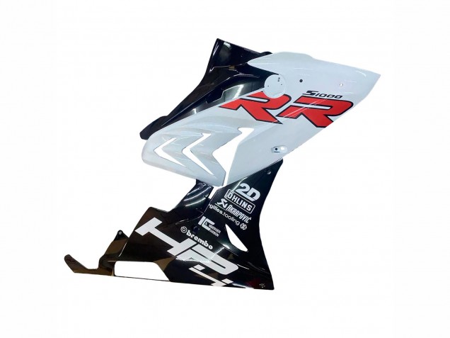 Blanc Noir Brillant Carénage Moto BMW S1000RR 2015-2016