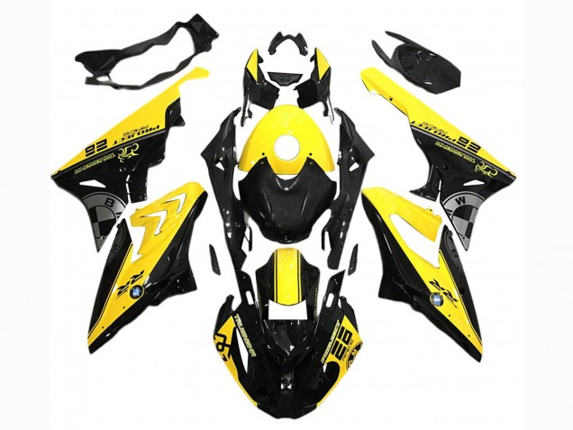 Jaune Noir Carénage Moto BMW S1000RR 2015-2016