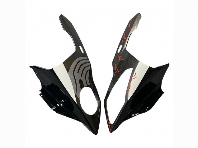 Rouge Noir Brillant Carénages Moto BMW S1000RR 2009-2014