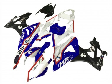 Blanc Rouge Bleu Noir HP Carénages Moto BMW S1000RR 2009-2014 Pas Chère