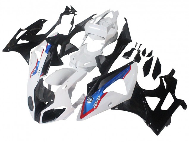 Blanc Rouge Bleu Noir Brillant HP Becker Carbon Carénage Moto BMW S1000RR 2009-2014