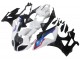 Blanc Rouge Bleu Noir Brillant HP Becker Carbon Carénage Moto BMW S1000RR 2009-2014