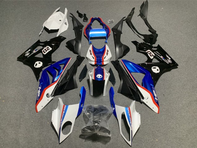 Blanc Rouge Bleu Noir Brillant Plastique Moto ABS BMW S1000RR 2009-2014