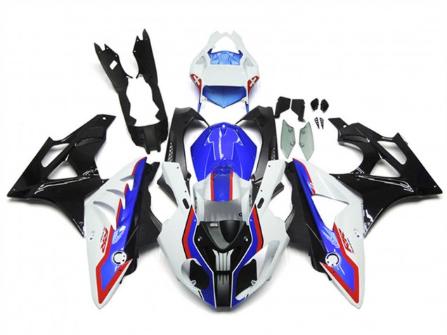 Blanc Rouge Bleu Noir Brillant Fibre de Carbone RR Carénage Moto BMW S1000RR 2009-2014