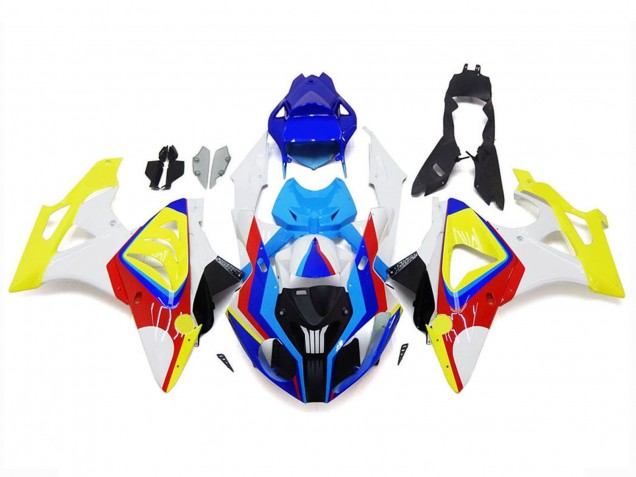 Blanc Rouge Bleu Jaune Carénage Moto BMW S1000RR 2009-2014