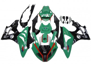 Vert Rouge Noir Carénage Moto BMW S1000RR 2009-2014 Pas Chère