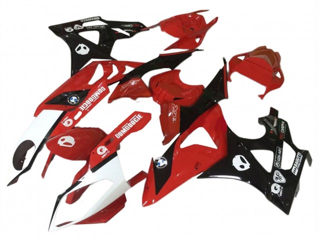 Rouge Blanc Noir Brillant Carénage Moto BMW S1000RR 2009-2014