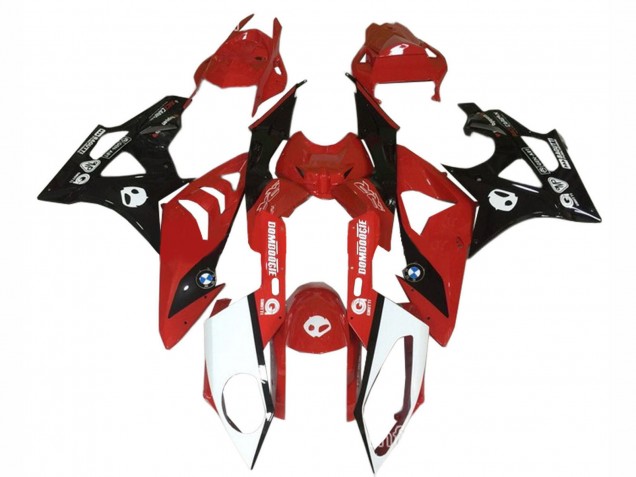 Rouge Blanc Noir Brillant Carénage Moto BMW S1000RR 2009-2014