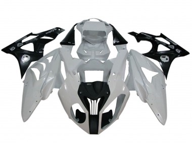 Blanc Noir Brillant Carénage Moto BMW S1000RR 2009-2014 Pas Chère
