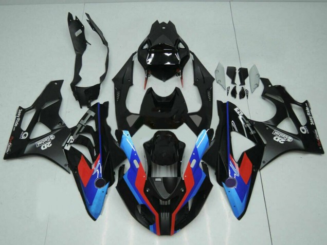 Bleu Rouge Noir Mat Castrol Carénage Moto BMW S1000RR 2009-2014