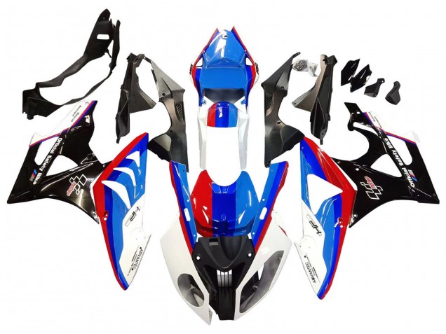 Blanc Rouge Bleu Noir Brillant Complet Carénage Moto BMW S1000RR 2009-2014