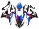 Blanc Rouge Bleu Noir Brillant Complet Carénage Moto BMW S1000RR 2009-2014