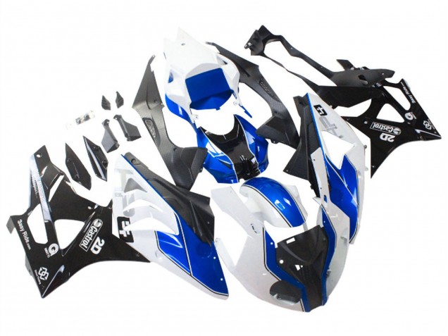 Blanc Bleu Noir Brillant Castrol Carénage Moto BMW S1000RR 2009-2014