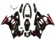Noir Brillant Rouge Flamme Carénage Moto Suzuki GSX600F/GSX750F 2004-2006